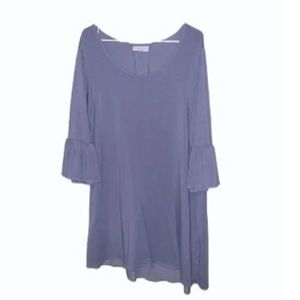 Bryn Walker‎ Women's Bamboo Phryne Oversized Blue Tunic Sweater Dress Sz Small